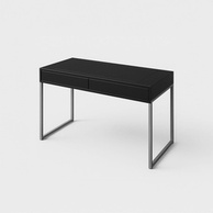 Verstelbaar bureau (Zwart, Staal)